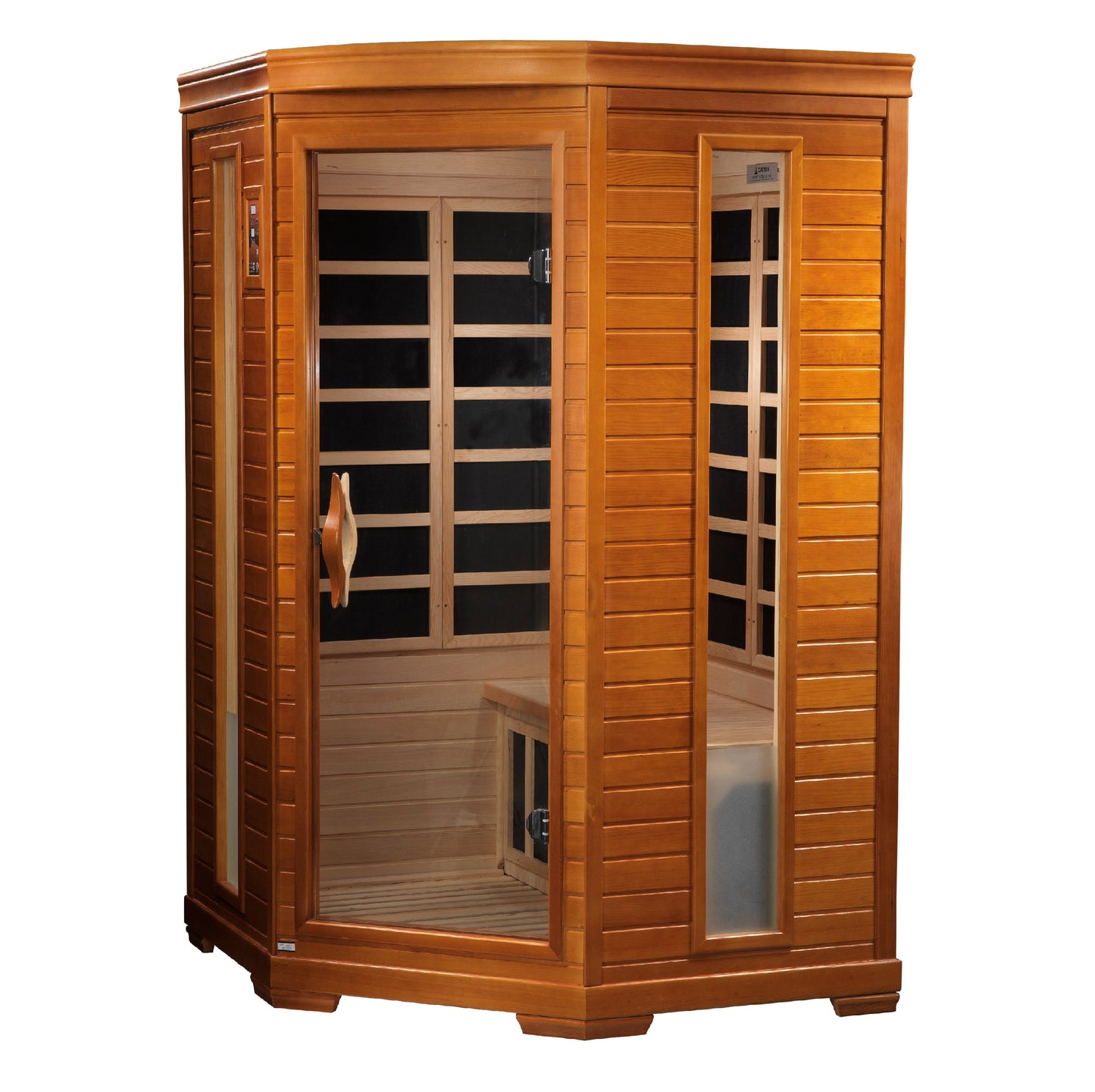 Dynamic "Heming" 2-Person Corner Low EMF FAR Infrared Sauna