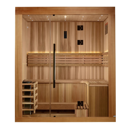 Golden Designs "Copenhagen" 3-Person Traditional Sauna
