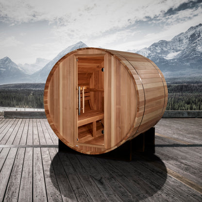 Golden Designs "St. Moritz" 2-Person Barrel Traditional Sauna