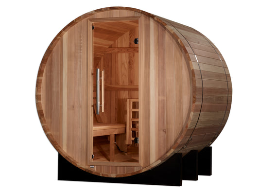 Golden Designs "St. Moritz" 2-Person Barrel Traditional Sauna