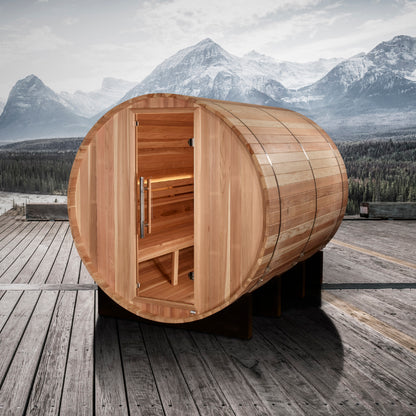 Golden Designs "Klosters" 6-Person Traditional Barrel Sauna
